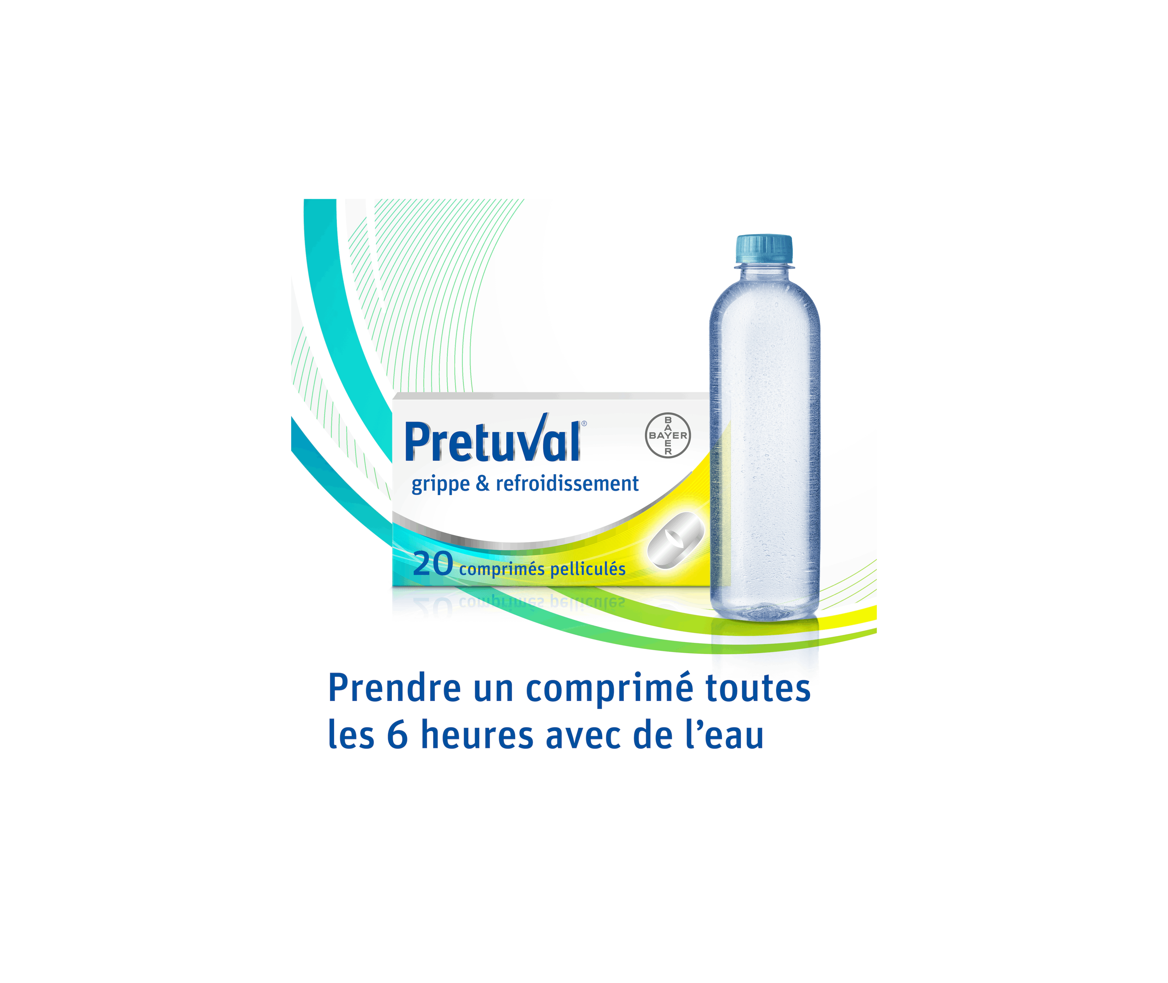 Pretuval® grippe & refroidissement – 20 comprimés pelliculés