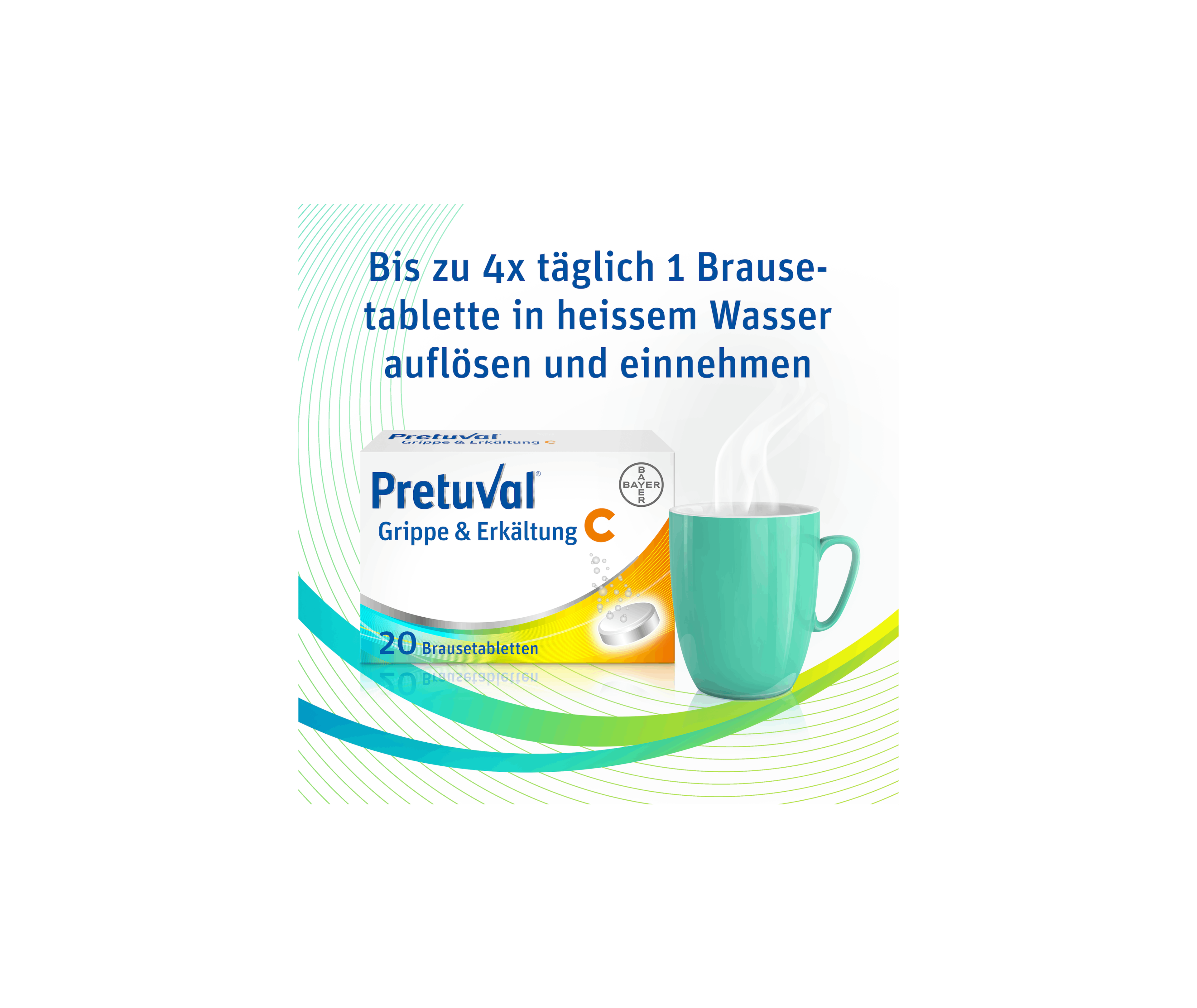 Pretuval® Grippe & Erkältung C – 20 Brausetabletten