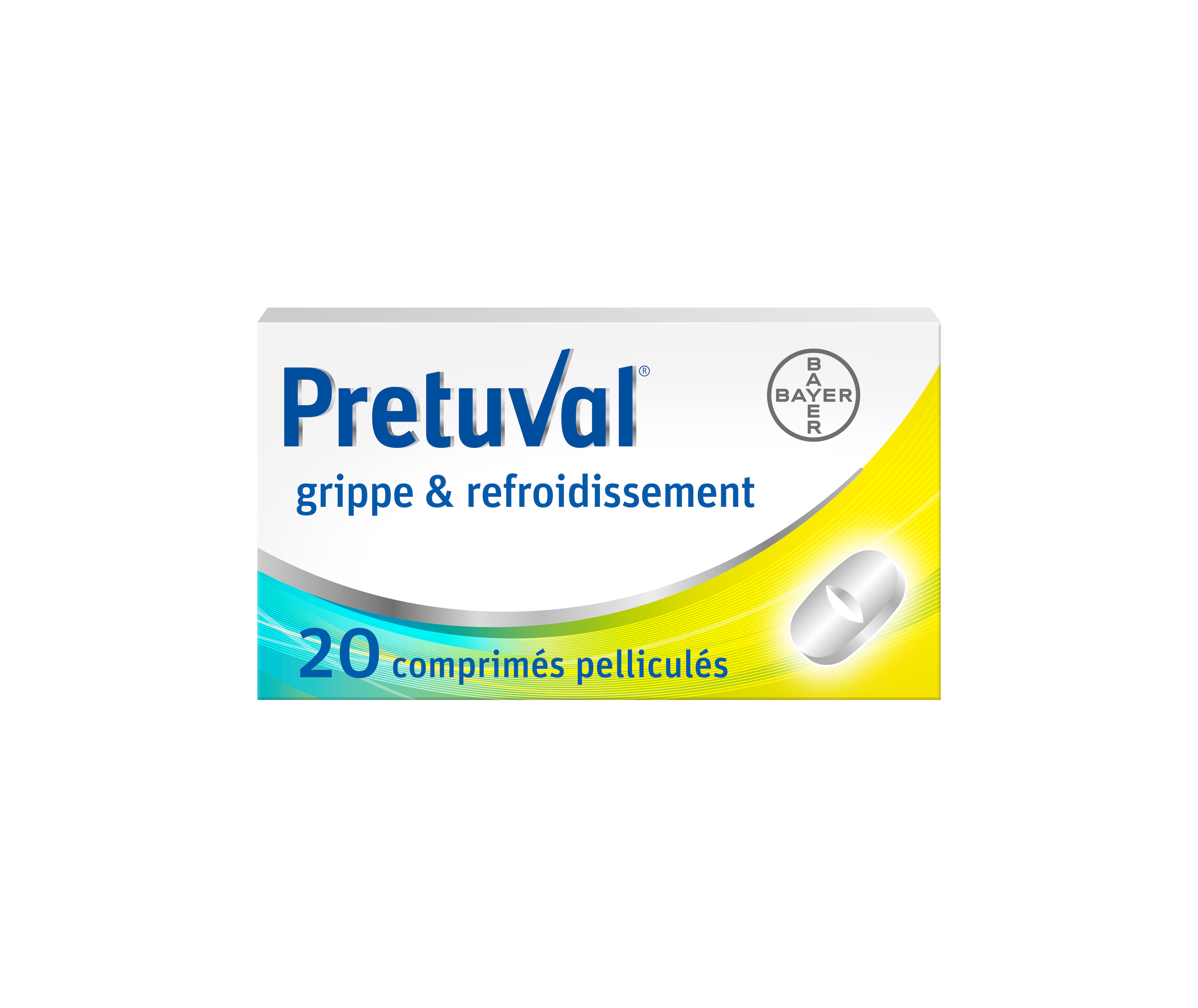 Pretuval® grippe & refroidissement – 20 comprimés pelliculés