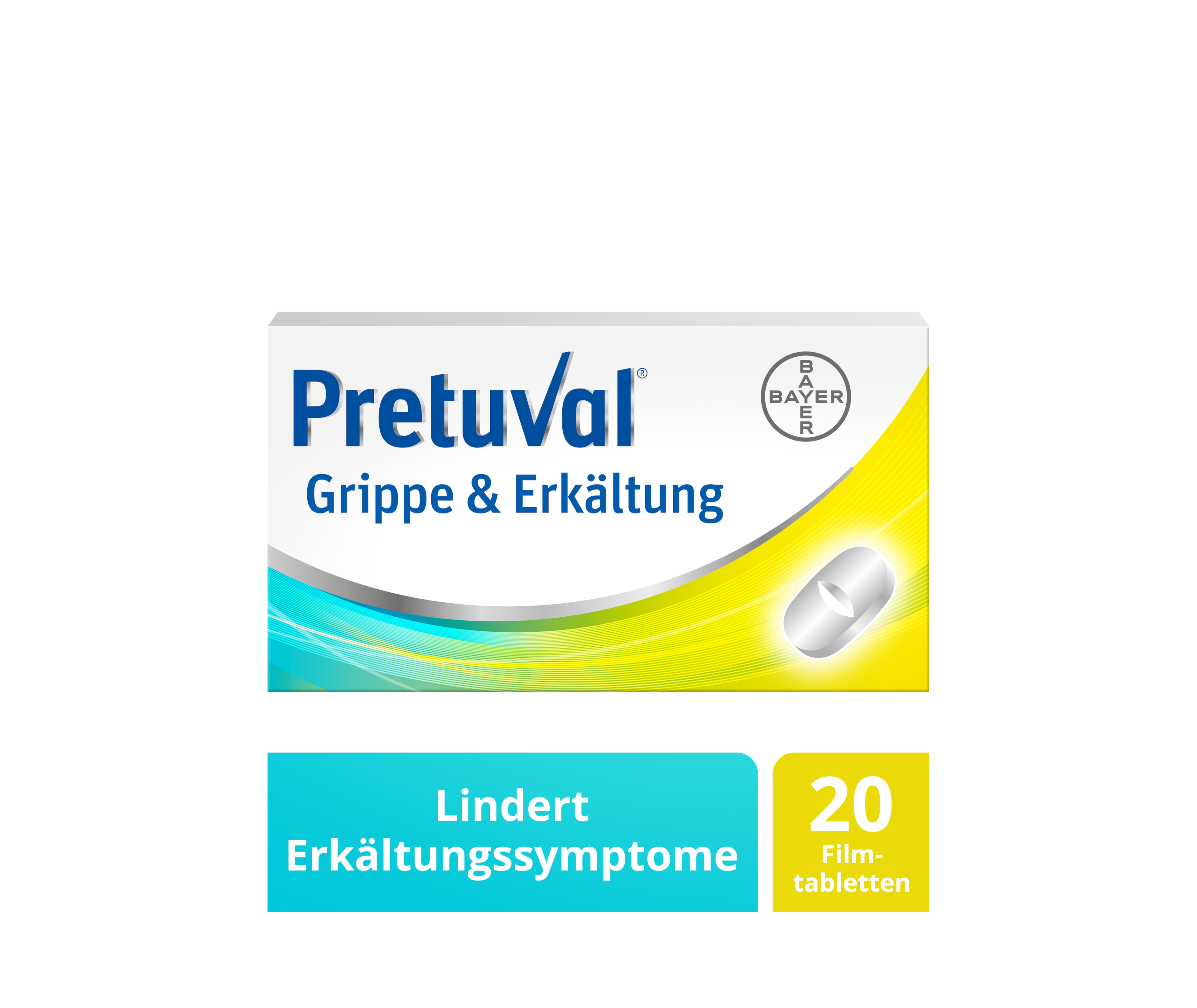 Pretuval® Grippe & Erkältung-20 Filmtabletten Packshot