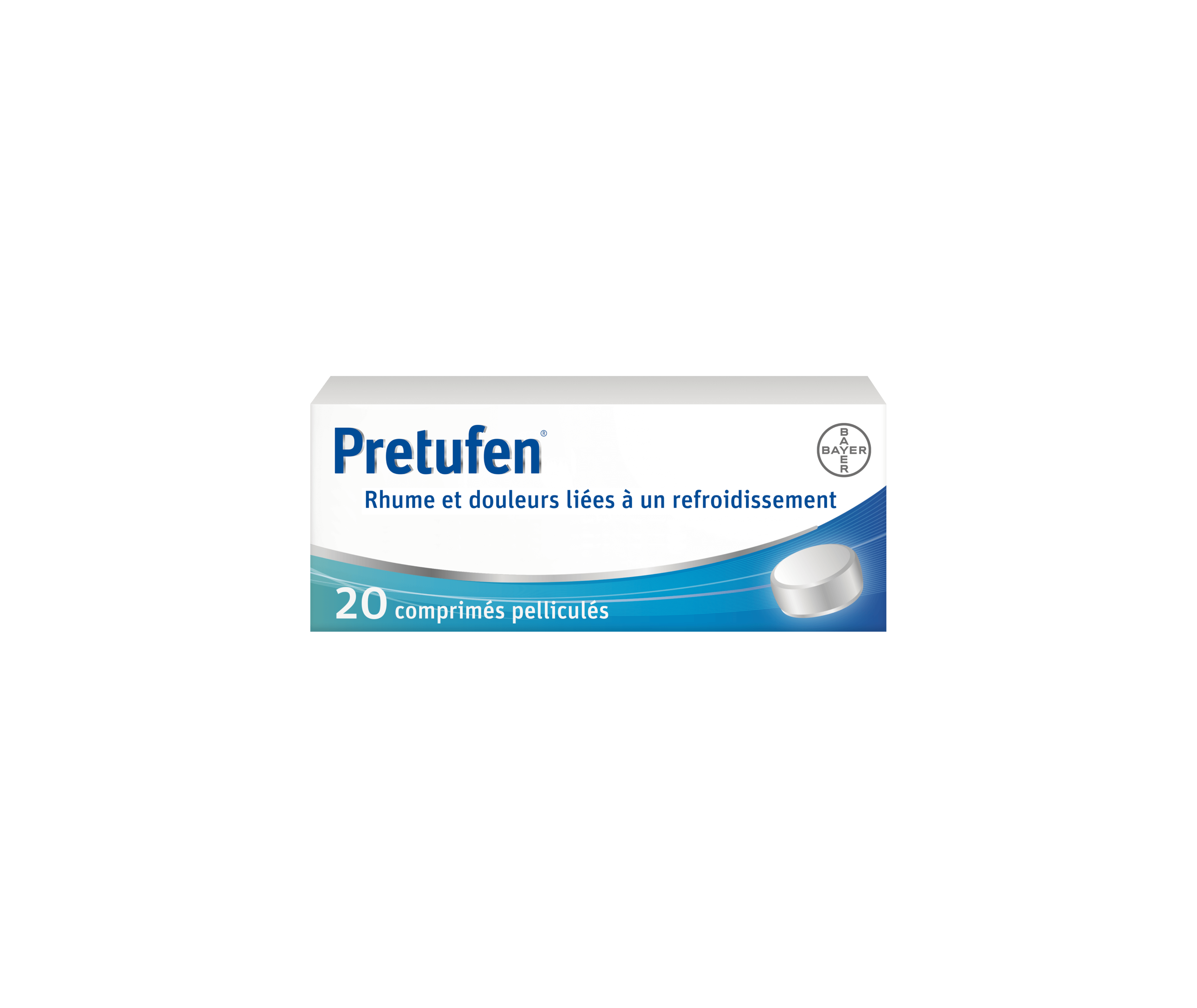 Pretufen® Rhume et douleurs liés à un refroidissement – 20 comprimés pelliculés