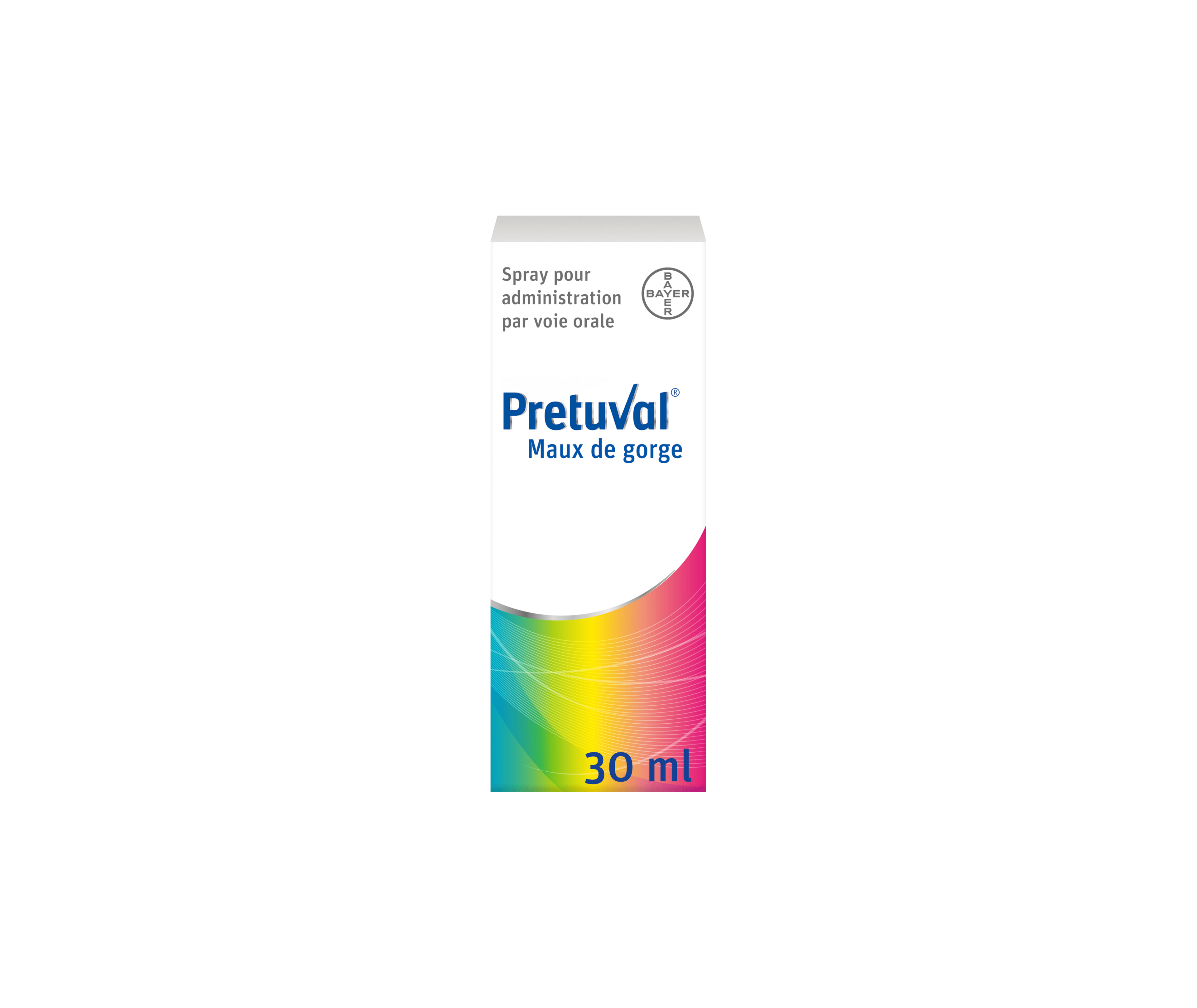 Pretuval® Maux de gorge – solution (100 ml) ou spray (30 ml)