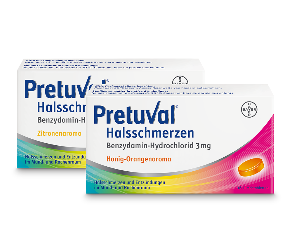 Pretuval Halsschmerzen Lutschtabletten