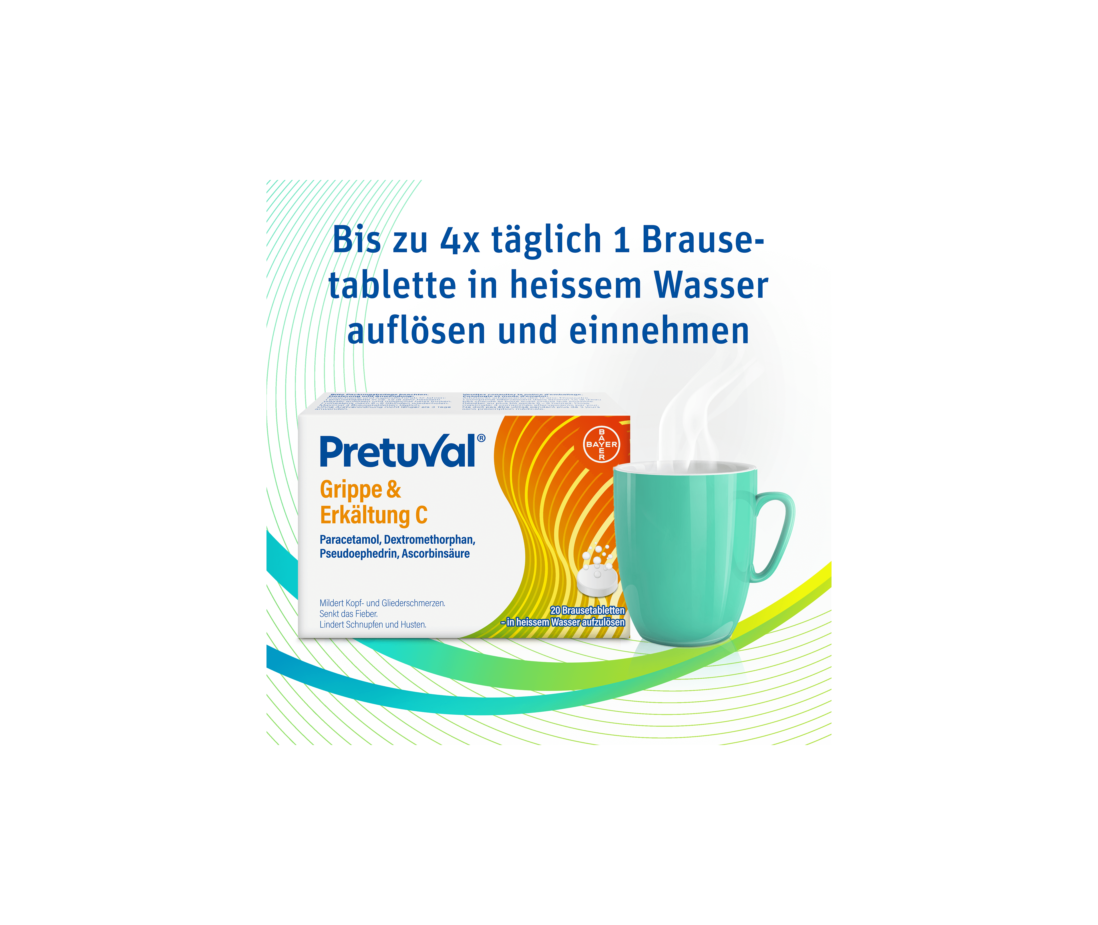 Pretuval® Grippe & Erkältung C – 20 Brausetabletten