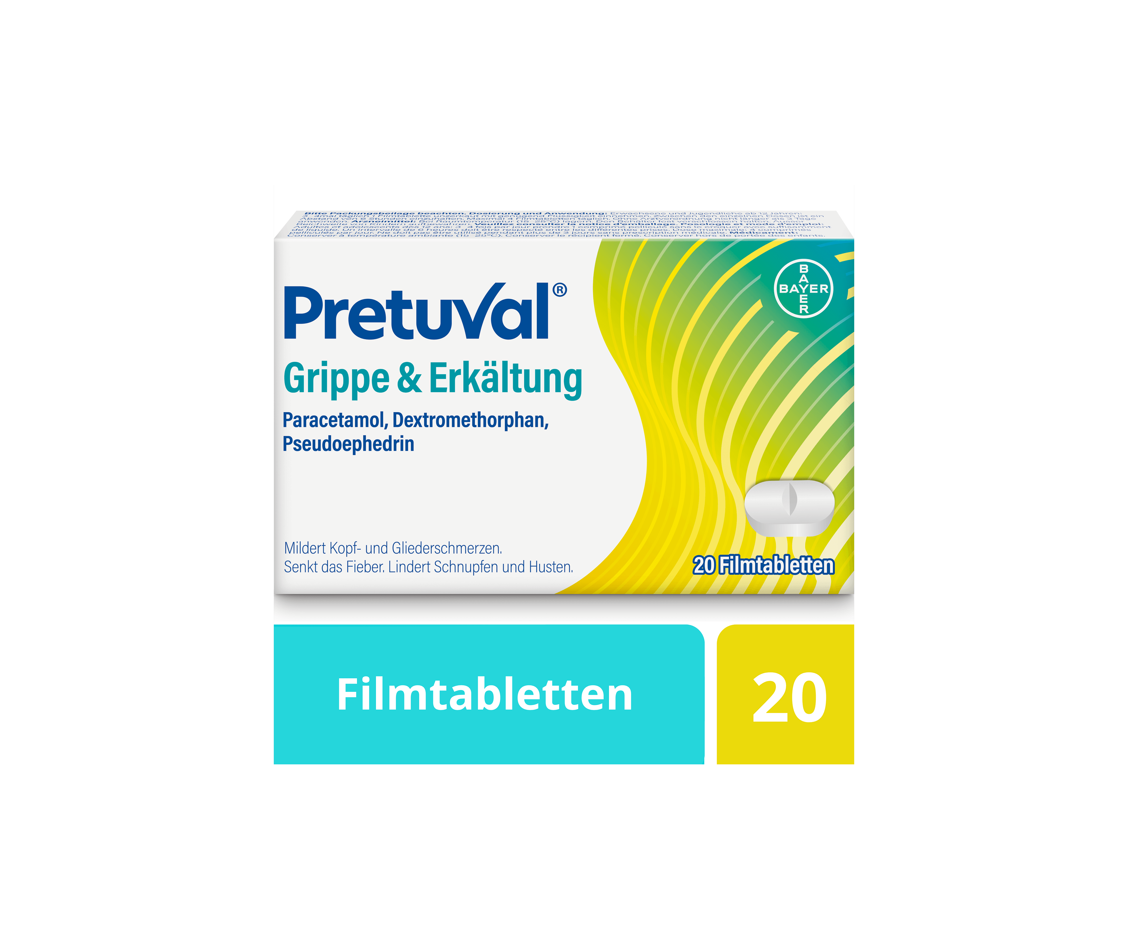 Pretuval® Grippe & Erkältung - 20 Filmtabletten
