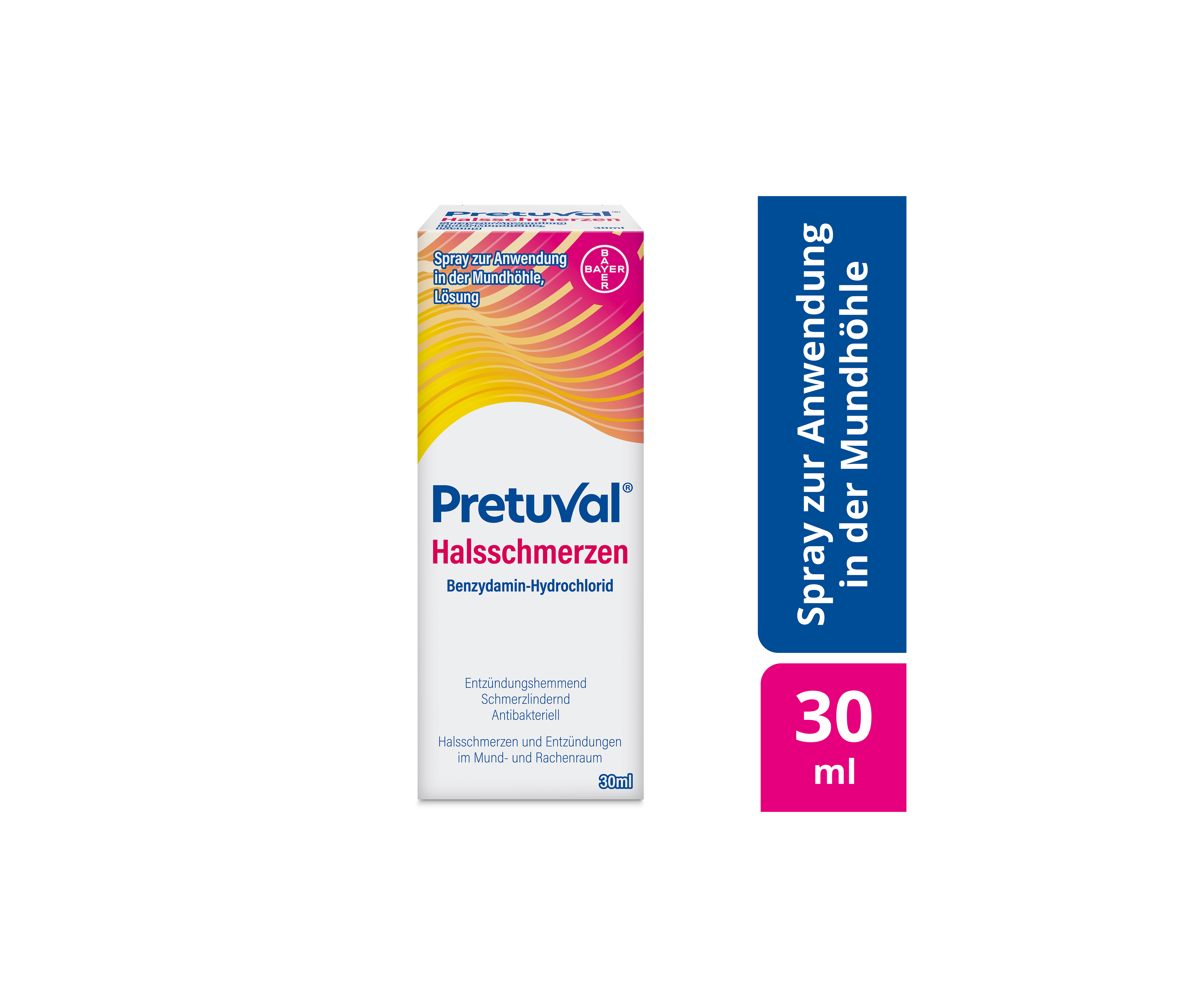 Pretuval® Halsschmerzen – Lösung (100 ml) oder Spray (30 ml)