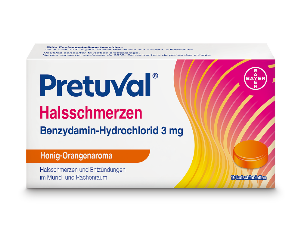 Pretuval Halsschmerzen Lutschtabletten