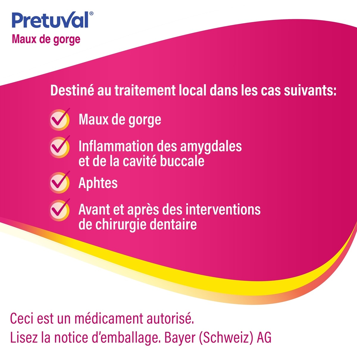 Pretuval® Maux de gorge Pastilles à sucer Goût miel-orange